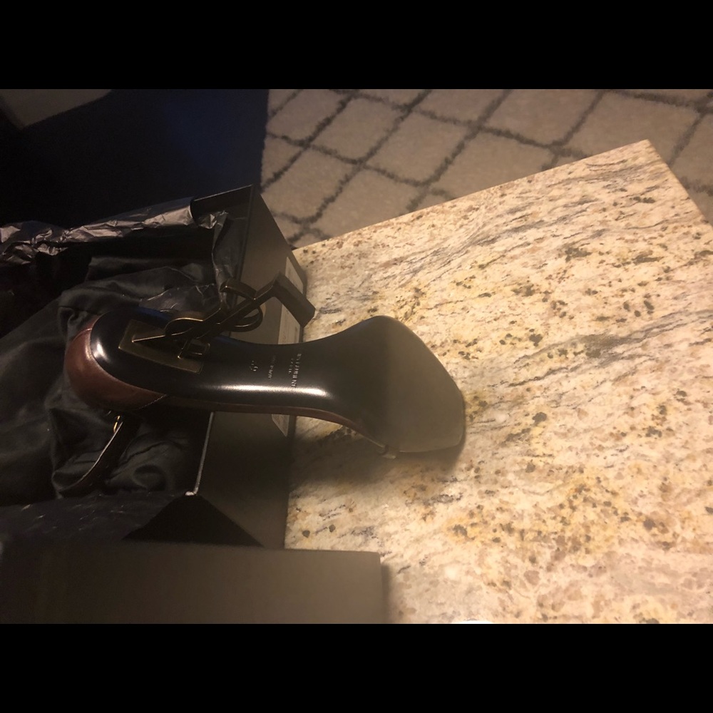 Saint Laurent Dark Brown Sandal - Picture 2 of 6